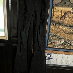 SHEIN Black Denim Jeans